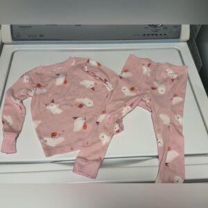 HALLOWEEN Pink Ghost Long Sleeve Pajamas/ Carter’s size 2T